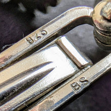 Load image into Gallery viewer, Tracht Manschettenknöpfe 925 Silber BS Bartel &amp; Sohn Amethyst alt S
