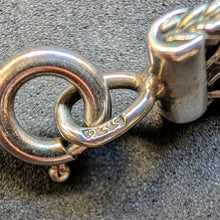 Load image into Gallery viewer, Gustav Hauber designer necklace 835 silver turquoise midcentury old c. 1960s p
