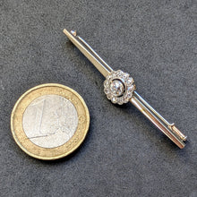 Load image into Gallery viewer, Art Deco Target Brooch 14k 585 Gold Diamonds 0.51 Ct Old Antique c. 1920 S
