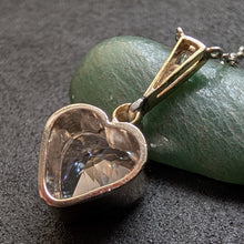 Lade das Bild in den Galerie-Viewer, Art Deco Herz Collier 18k 750 Gold Platin Diamant Kette alt c. 1920 S
