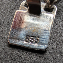 Lade das Bild in den Galerie-Viewer, Vintage Midcentury Armband 835 Silber Rosenquarz alt c. 1950 S
