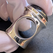 Lade das Bild in den Galerie-Viewer, Designer Ring Rutilquarz Sterling Silber 925 Silberschmiedearbeit 36,7 g RG 58 S
