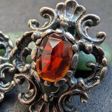 Load image into Gallery viewer, Tracht Ohrringe Ohrclips 925 Silber Granat BS Bartel &amp; Sohn S
