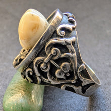 Load image into Gallery viewer, Tracht Ring 835 Silber Grandl alt antik c. 1900 RG 58 S
