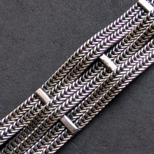 Lade das Bild in den Galerie-Viewer, Vintage Gustav Hauber Midcentury Armband 835 Silber Türkis alt c. 1950 S
