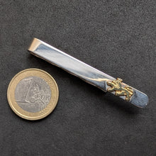 Lade das Bild in den Galerie-Viewer, Vintage Krawattennadel Krawattenklammer Sterling Silber 925 Löwe vergoldet
