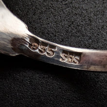 Lade das Bild in den Galerie-Viewer, Jugendstil Monogramm Ring 835 Silber freie Platte zum Gravieren Initialen RG 62
