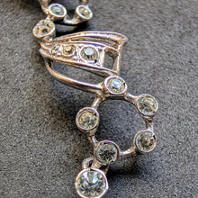 Lade das Bild in den Galerie-Viewer, Jugendstil Prunk Collier Paste Silberschmiedearbeit alt antik c. 1910 S
