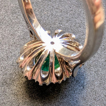 Lade das Bild in den Galerie-Viewer, Entourage Ring Gold 14k 585 Wien Smaragd 1,3 Carat Diamanten 1 Carat RG 53 S

