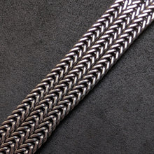 Load image into Gallery viewer, Vintage Flecht Armband 835 Silber Gustav Hauber Midcentury alt c. 1950 S

