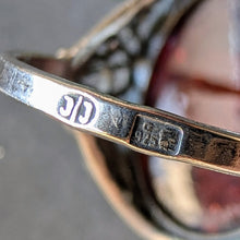 Lade das Bild in den Galerie-Viewer, Vintage Designer Ring Sterling Silber 925 Bernstein alt RG 61/62 S
