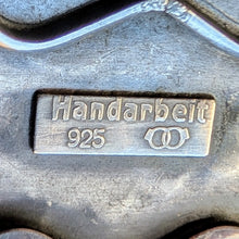 Lade das Bild in den Galerie-Viewer, Armband 925 Silber Adolf Regelmann Stuttgart Bernstein Design alt 1950s S
