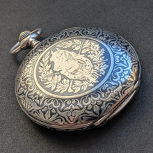 Load image into Gallery viewer, Geschenk Taschenuhr Kaiser Franz Joseph I. Österreich Silber Gold antik 1900 S
