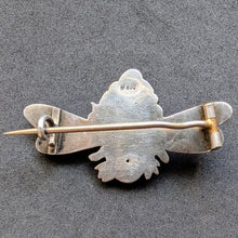 Load image into Gallery viewer, Jugendstil Brosche Putto Engel Libellenflügel 800 Silber alt antik c. 1910 S
