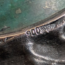 Lade das Bild in den Galerie-Viewer, Jugendstil Brosche 900 Silber Chrysokoll Handarbeit alt antik c. 1920 S
