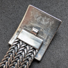 Load image into Gallery viewer, Vintage Flecht Armband 835 Silber Gustav Hauber Midcentury alt c. 1950 S
